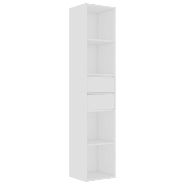 Vidaxl Book Cabinet White 36x30x171 Cm Engineered Wood