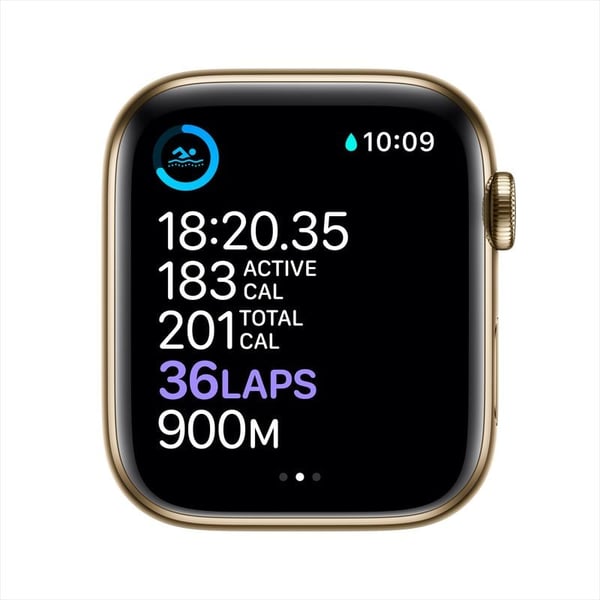 Apple Watch Series 6 GPS+Cellular 40mm Gold Stainless Steel Case with Gold Milanese Loop - Middle East Version