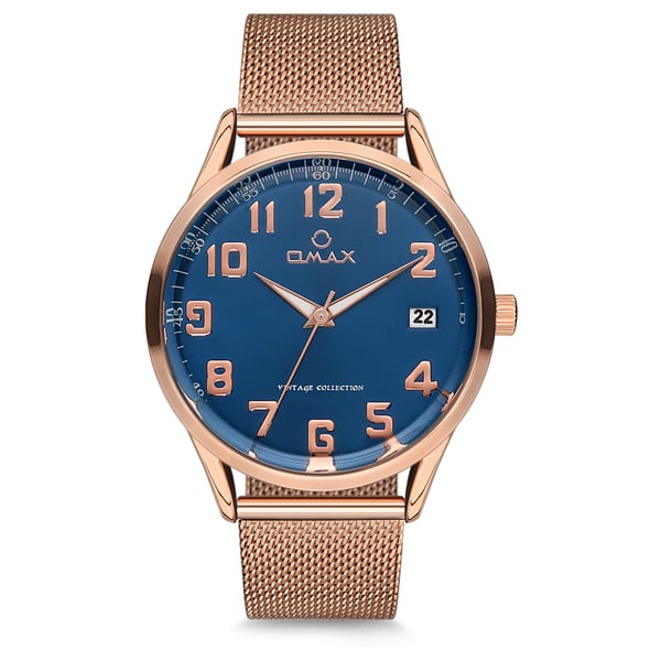 Omax Vintage Collection Rose Gold Mesh Analog Watch For Unisex VC07R48A Omax Vintage Collection Rose Gold Mesh Analog Watch For Unisex VC07R48A