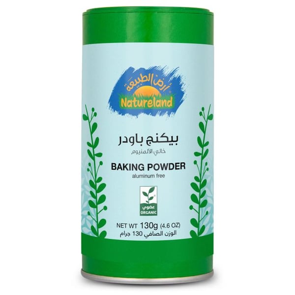 Natureland Baking Powder Tin 130g price in Bahrain, Buy Natureland