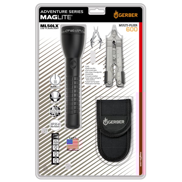 Maglite Ml50lx 2-cell Led Flashlight And Gerber Mp600 Multi-tool Kit Maglite Ml50lx 2-cell Led Flashlight And Gerber Mp600 Multi-tool Kit