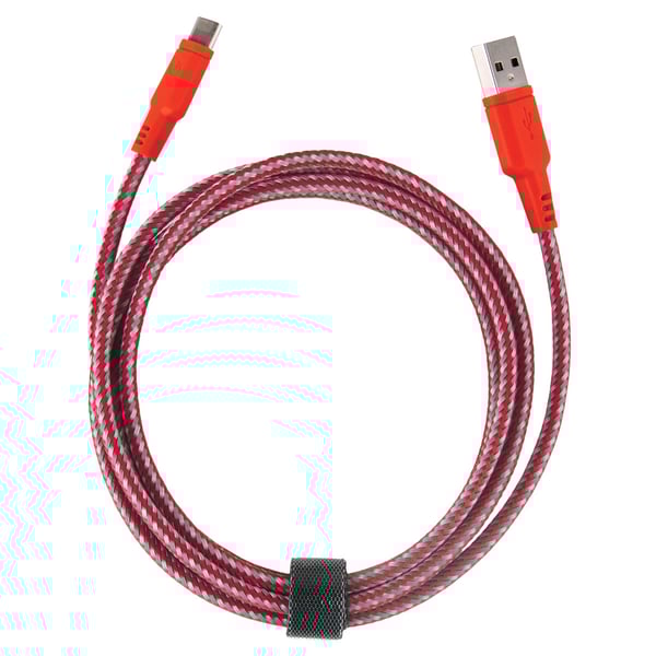 Energea Nylo Tough Micro USB Cable 3m Red - CBLNTAMRED300