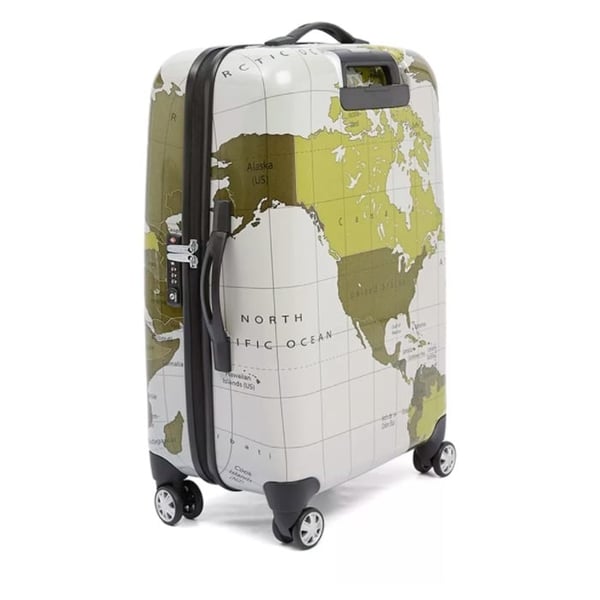 Eminent Map Spinner Trolley Luggage Bag Grey 28inch - KF3228GRY Eminent Map Spinner Trolley Luggage Bag Grey 28inch - KF3228GRY