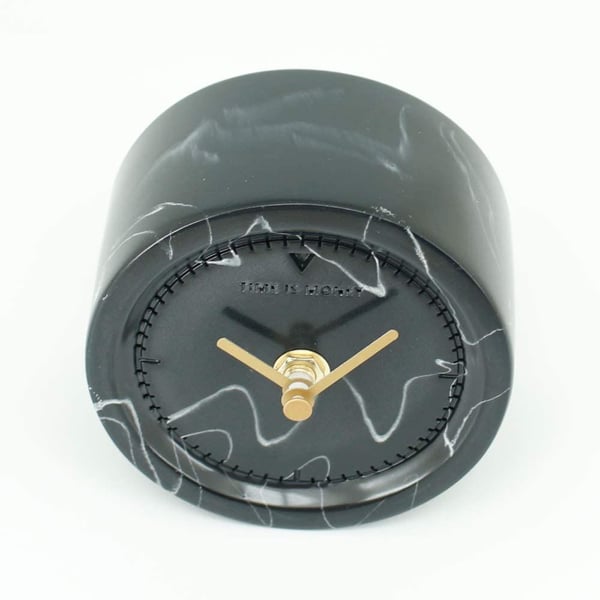 Silas Round Shape Table Clock 10.7*10.7*6.9 cm Silas Round Shape Table Clock 10.7*10.7*6.9 cm
