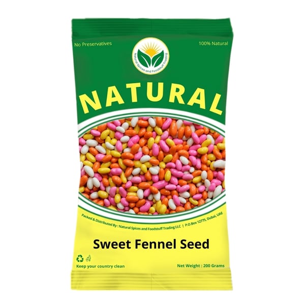 Natural Premium Fennel Seed (sweet) 1kg