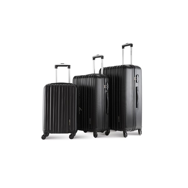 Para John Lightweight 3-pieces Abs Hard Side Travel Luggage Trolley Bag Set With Lock For Unisex Hard Shell Strong