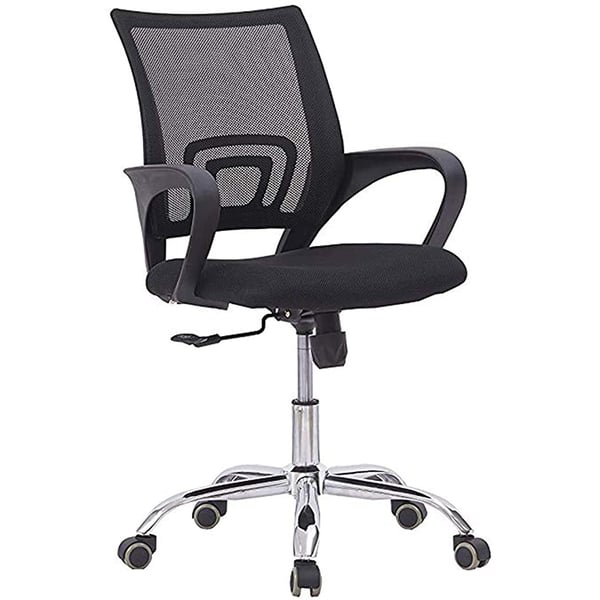 Mahmayi Sleekline 6901 Task Office Chair, Adjustment Height - Castor Wheel Chair - Black