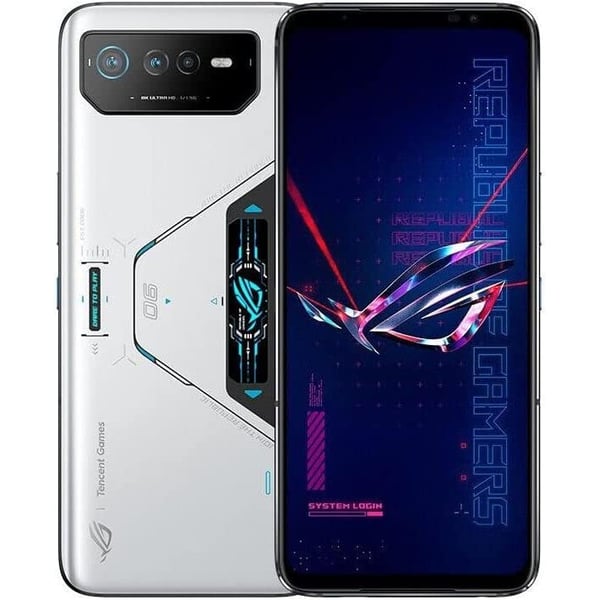 Asus ROG Phone 6 16GB RAM 512GB Dual Sim 5G Smartphone White - International Version Asus ROG Phone 6 16GB RAM 512GB Dual Sim 5G Smartphone White - International Version