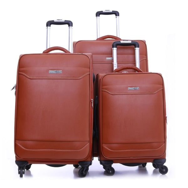 Para John 3pcs Buffalos Trolley Luggage Set Orange