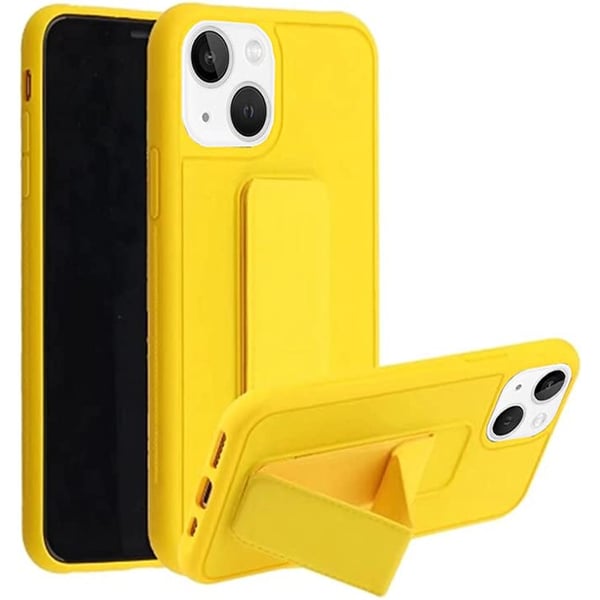 MARGOUN For iPhone 13 Pro Case Cover Finger Grip holder Phone Car Magnetic Multi-function Shockproof Protective Case Two-in-one Phone holder Case (Yellow, iPhone 13 Pro)