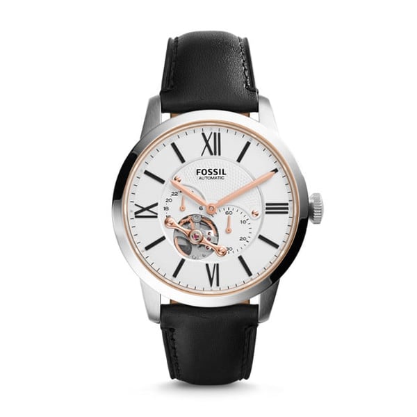 Fossil ME3104 Townsman Automatic Black Leather Watch Fossil ME3104 Townsman Automatic Black Leather Watch