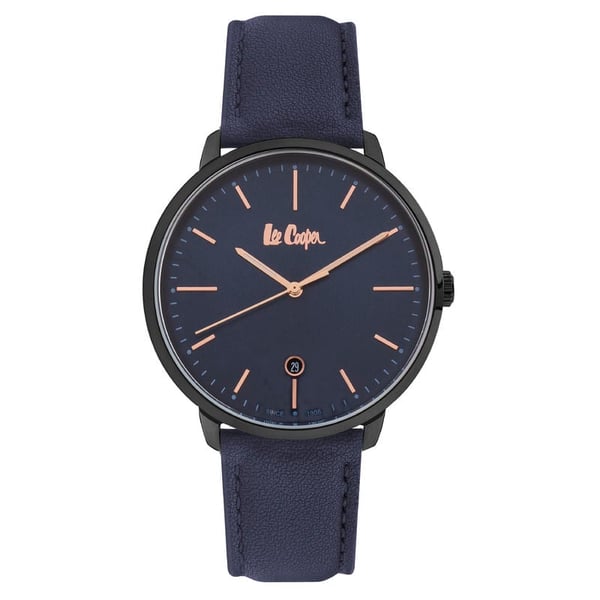 Lee Cooper, LC06972.699, Mens Analog Watch, Blue Dial Blue Leather Strap Lee Cooper, LC06972.699, Mens Analog Watch, Blue Dial Blue Leather Strap