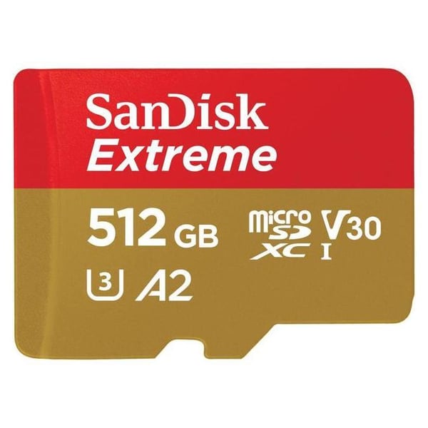 Sandisk Extreme MicroSDXC 512GB + SD Adapter SDSQXA1-512G-GN6MA