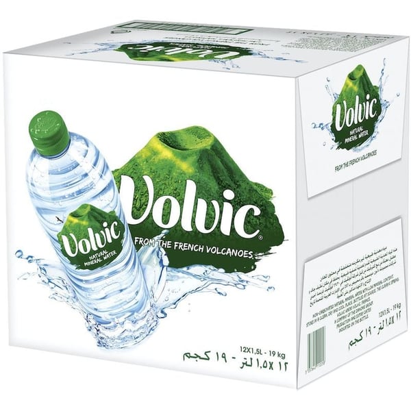 Volvic Natural Mineral Water 1.5L Case Of 12