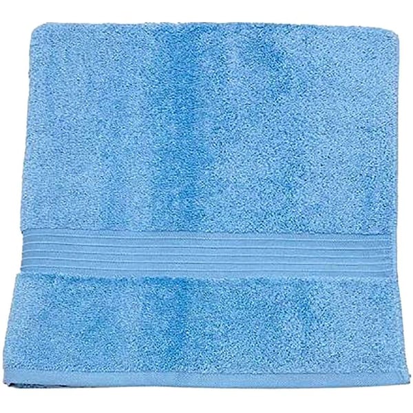 Buy High Quality Cotton Sky Blue Bath Sheet 90*180 cm Online in UAE