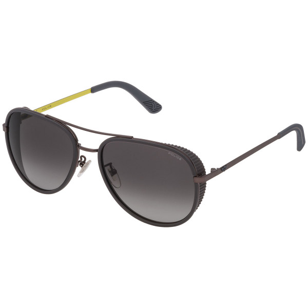 Police Sunglasses Grey Aviator Unisex Spl781 0627 Police Sunglasses Grey Aviator Unisex Spl781 0627