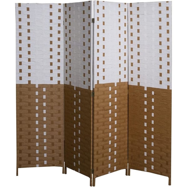 Karnak 4-panel Room Dividers And Folding Privacy Screens Partition Walls For Bedroom Rattan Screen Divider