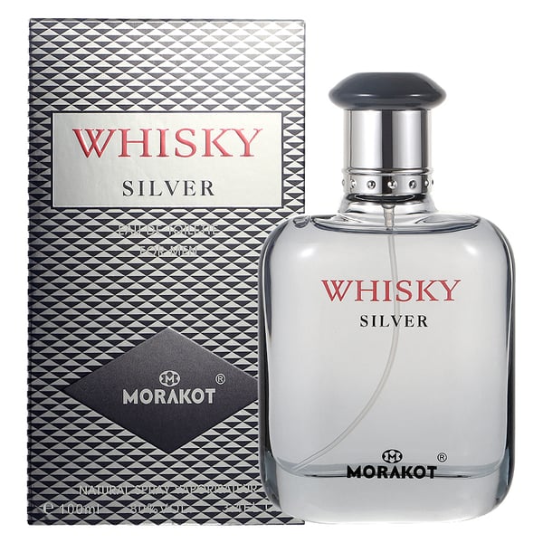 MORAKOT Whisky Silver Eau De Toilette For Men 100ml Pack Of 2pcs
