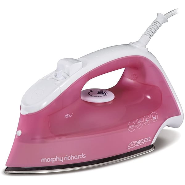 Morphy Richards Breeze Steam Iron 2600 W - Pink , 300250 Morphy Richards Breeze Steam Iron 2600 W - Pink , 300250