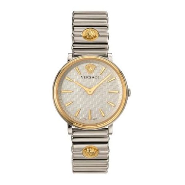 Versace V Circle Silver Stainless Steel Women Watch VE8101419