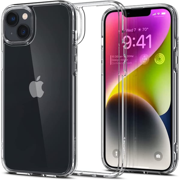 Spigen Ultra Hybrid designed for iPhone 14 case cover - Crystal Clear