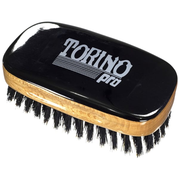 Torino Pro Wave Brushes By Brush King #31- Soft Squared 11 row Palm Brush - Patented Design - Great brush for laying and polishing your 360 waves