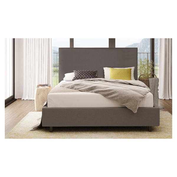 Wilmut Full Size Upholstered Bed Queen with Mattress Grey Wilmut Full Size Upholstered Bed Queen with Mattress Grey