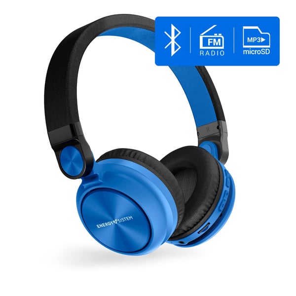 Energy Sistem Urban 2 Bluetooth Over-Ear Headphones (MP3 Micro SD player, Radio, Bluetooth) Indigo