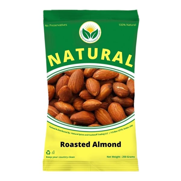 Natural Fresh Almond Roasted 2kg