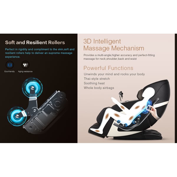 Sparnod Fitness CLASSIC Zero Gravity Full Body Massage Chair (Free Installation) for Home & Office With Bluetooth & Zero Gravity Sparnod Fitness CLASSIC Zero Gravity Full Body Massage Chair (Free Installation) for Home & Office With Bluetooth & Zero Gravity