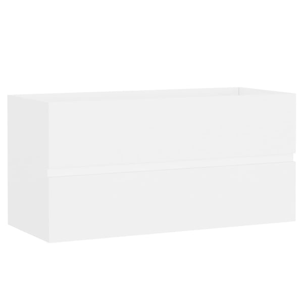 vidaXL Sink Cabinet White 90x38.5x45 cm Engineered Wood