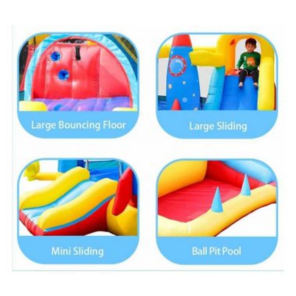 Bait Al Tarfeeh Rocket Design Inflatable Bounce Slide Water Park Bouncy Castle House