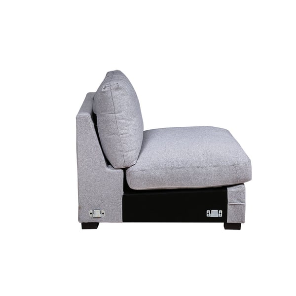 Pan Emirates Weltex Arm Less Single Seater Sofa Silver Pan Emirates Weltex Arm Less Single Seater Sofa Silver