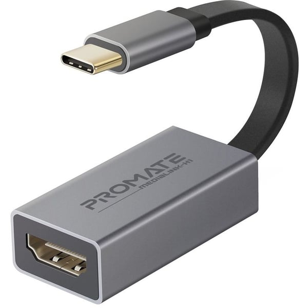 Promate Type C To HDMI Adapter Grey Promate Type C To HDMI Adapter Grey