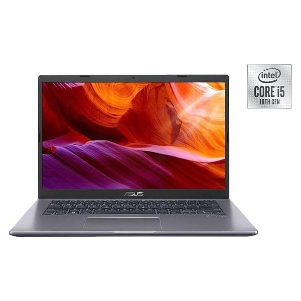 Asus X409JA-EK070T Laptop - Core i5 1GHz 4GB 512GB Shared Win10 14inch FHD Slate Grey English/Arabic Keyboard