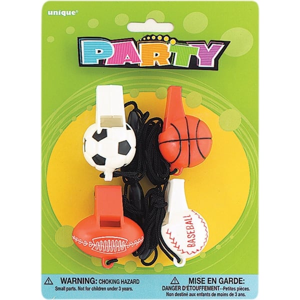 Unique- Sport Ball Wistles 4pcs Unique- Sport Ball Wistles 4pcs