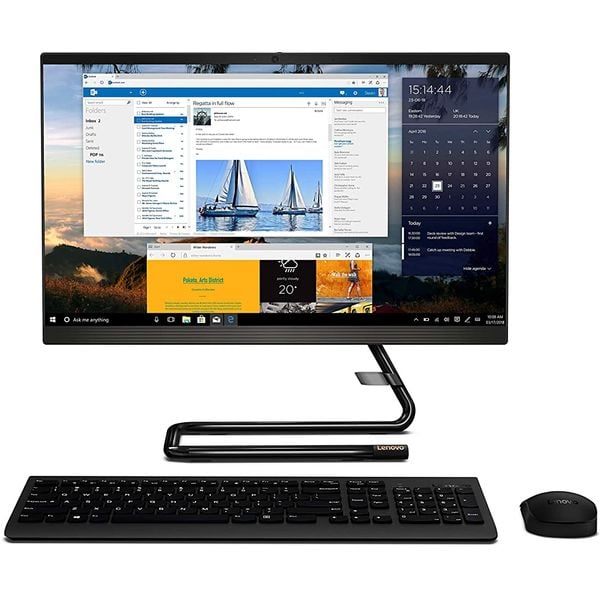 Lenovo A340-F0EB00FCAX All-in-One Desktop Corei3 4GB 1TB Win10 21.5inch FHD Black