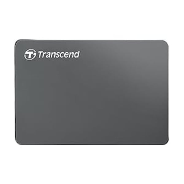 Transcend StoreJet Extra Slim Portable Hard Drive 2TB Aluminium TS2TSJ25C3N Transcend StoreJet Extra Slim Portable Hard Drive 2TB Aluminium TS2TSJ25C3N