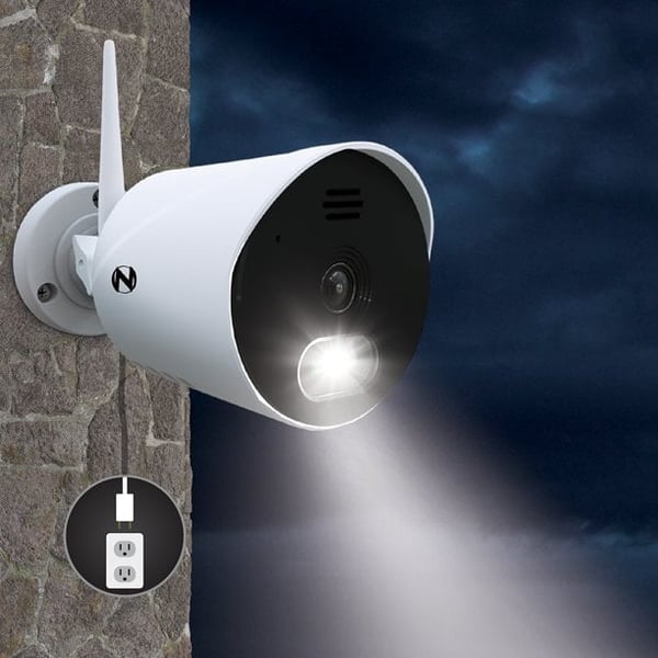 Night Owl Panoramic Hd Wi-fi Ip Camera With Spotlight – White (wm-cam-wawnp2l)