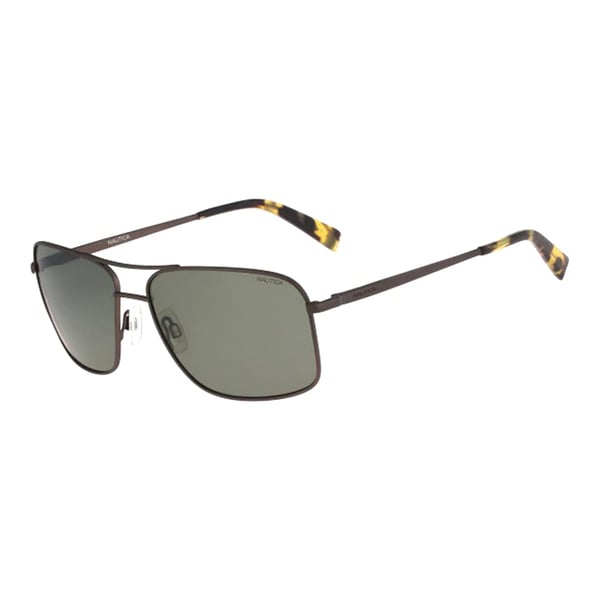 Nautica Aviator Matte Brown Sunglasses Men N5115S-200-61 Nautica Aviator Matte Brown Sunglasses Men N5115S-200-61