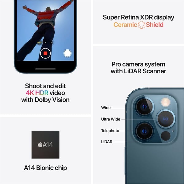 Buy Iphone 12 Pro 256gb Pacific Blue Hk Specs Physical Dual Sim Price Specifications Features Sharaf Dg