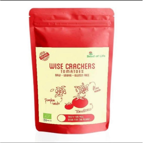 Buy Seed Of Life Organic Raw Vegan Glutenfree crackers Tomatoes 50g Online in UAE Sharaf DG