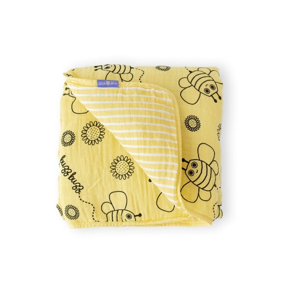 Buy Milk Moo Buzzy Bee Muslin Fiber Filled Blanket Online in UAE