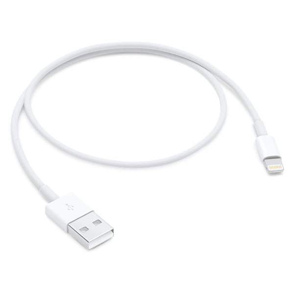 Apple Lightning To USB Cable 0.5M White Apple Lightning To USB Cable 0.5M White