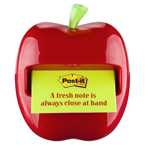 3M Apple Shaped Post-It Pop-Up Notes Dispenser Red