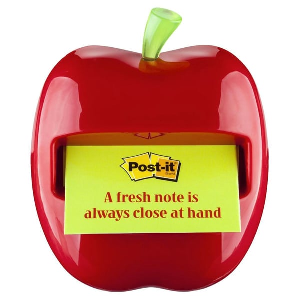 3M Apple Shaped Post-It Pop-Up Notes Dispenser Red 3M Apple Shaped Post-It Pop-Up Notes Dispenser Red
