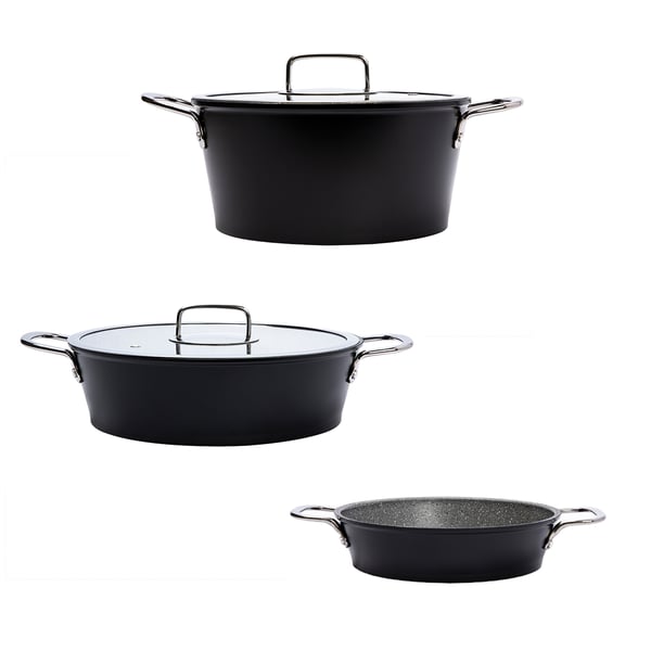 Buy Serenk Excellence 5 Pieces Granite Cookware Set Online in UAE