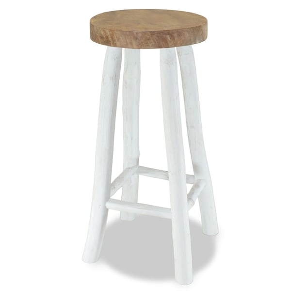 vidaXL Bar Stool Solid Teak Wood vidaXL Bar Stool Solid Teak Wood