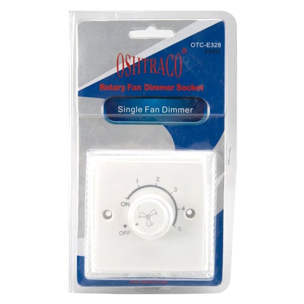 Oshtraco Rotary Fan Dimmer Socket (White)