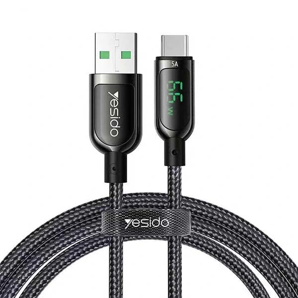 Yesido Digital Lightining Cable 1.2m Black